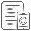 Analisis De Datos Moviles Datos En Linea Estadisticas En Linea Icon