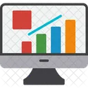 Analisis De Graficos En Linea Analisis Crecimiento Icono