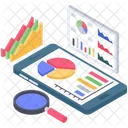 Auditoria De Informes Analisis De Informes Analisis De Graficos De Negocios Icono