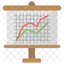 Medios Analisis Grafico Icono