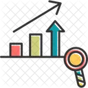 Analisis De Mercado Grafico Investigacion Icono