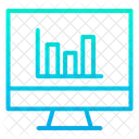 Monitor Computadora Grafico De Barras Icono