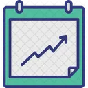 Analisis De Negocios Informe Infografico Grafico De Lineas Icono