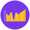 Analisis De Negocios Grafico De Areas Grafico De Areas Icono