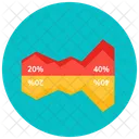 Analisis De Negocios Grafico De Areas Grafico De Areas Icono