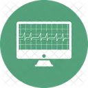 Analitica Diagrama Ecg Icono