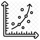 Estadisticas Analisis De Datos Grafico De Puntos Icon