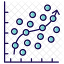 Analisis De Regresion Grafico De Regresion Grafico De Regresion Icono