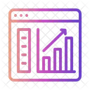 Analisis De Trafico Del Sitio Web Icono