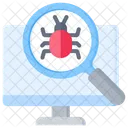 Escaneo Busqueda Y Analisis De Virus Icono