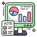 Analisis De Votos Estadisticas De Votos Datos De Votacion Icono