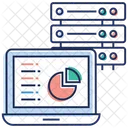 Analisis De Servidores De Datos Centro De Datos Rack De Datos Icono