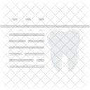 Analisis De Dientes En Linea En Linea Computadora Icono