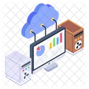 Analisis De Datos En La Nube Datos En La Nube Analisis En La Nube Icono
