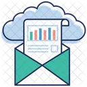 Computacion En La Nube Analisis De Graficos Analisis De Negocios En Linea Icono