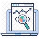 Analisis En Linea Informe De Diagrama De Barras Analisis De Crecimiento Icono