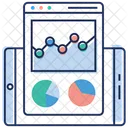 Analisis En Linea Informe De Diagrama De Barras Analisis De Crecimiento Icono