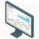 Estadisticas Analisis En Linea Seguimiento Empresarial Icono