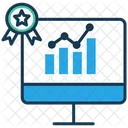 Grafico Analisis En Linea Analisis De Estudio Icono