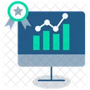 Grafico Analisis En Linea Analisis De Estudio Icono