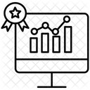 Grafico Analisis En Linea Analisis De Estudio Icono