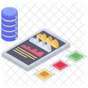 Analisis En Linea Estadisticas En Linea Analisis De Datos Icono