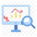 Monitoreo De Isystem Analisis En Linea Analisis De Datos En Linea Icono