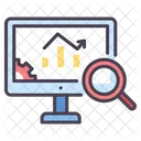 Monitoreo De Isystem Analisis En Linea Analisis De Datos En Linea Icono