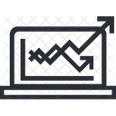 Analisis En Linea Sistema De Monitoreo Web Grafico Icono