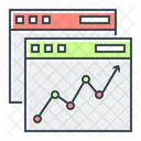 Analisis En Linea Mercado De Valores Analisis Icono