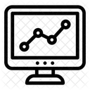 Analisis De Datos Grafico De Lineas Analisis En Linea Icono
