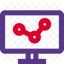 Analisis En Linea Crecimiento En Linea Analisis De Datos Icon