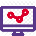 Analisis En Linea Crecimiento En Linea Analisis De Datos Icon