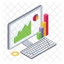 Analisis En Linea Analisis Grafico De Barras Icon