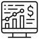 Grafico De Negocios Grafico De Mercado Analisis De Marketing Icono