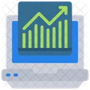 Analisis En Linea Analisis Grafico De Barras Icono