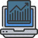 Analisis En Linea Analisis Grafico De Barras Icono