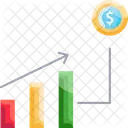 Crecimiento Analisis Financiero Grafico De Barras Icono