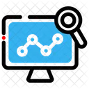 Investigacion De Analisis Grafico De Lineas Grafico De Analisis Icono