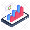 Analisis En Linea Estadisticas Digitales Analisis Moviles Icono