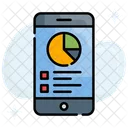 Movil Analisis Datos En Linea Icono