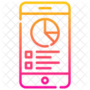 Movil Analisis Datos En Linea Icono
