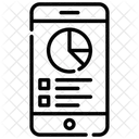 Movil Analisis Datos En Linea Icono