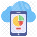 Analisis Movil En La Nube Infografia En Linea Estadisticas En Linea Icono