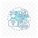 Analisis Predictivo Inteligencia Artificial Aprendizaje Electronico Icono