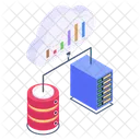 Infografia En La Nube Datos En La Nube Analisis De Servidores Icono