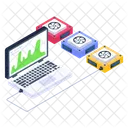 Infografia Del Sistema Datos Del Sistema Analisis Del Servidor Icono