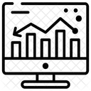 Analisis De Sitios Web Analisis En Linea Analisis De Tendencias Icono