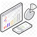 Analisis Web Estadisticas Grafico De Negocios Icono