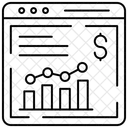 Analisis Web Grafico De Negocios Analisis De Datos Icon